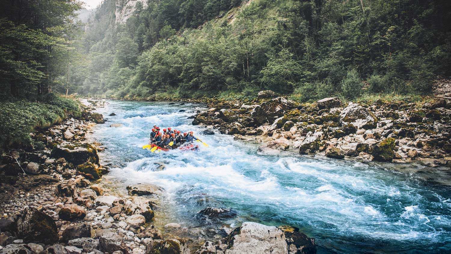 Rafting auf der Salza